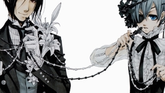 Anime boys brunettes Flowers