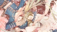 Anime boys scarfs flower