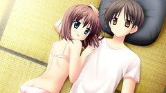 Anime brown anime girls green eyes brunettes short hair tsukasa 