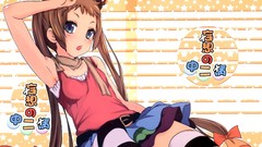 Anime brown artist long hair anime girls twintails chuunibyou 