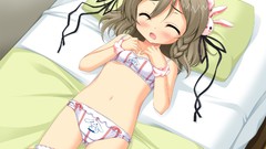 Anime brown blondes blush anime girls Bunnies bra futaba 