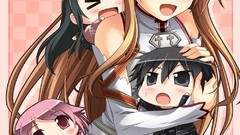 Anime Chibi kirigaya kazuto sword art online yuuki asuna Ayano 