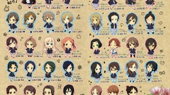 Anime Chibi maki k - on seifuku Mika Taki Sano ushio Satou Akane