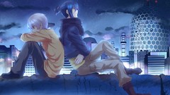 Anime cityscapes anime boys Nezumi No. 6 Shion (No.6)