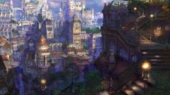 Anime cityscapes artwork scenic munashichi