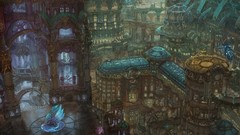 Anime cityscapes artwork scenic munashichi