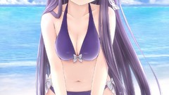 Anime Clannad anime girls fujibayashi kyou botan bikini 
