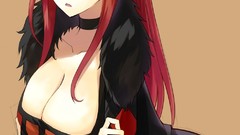 Anime cleavage Simple Background Maoyuu Maou Yuusha Maou 