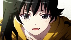 Anime close-up anime girls brunettes black eyes araragi karen 