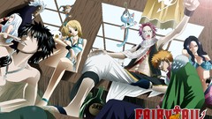 Anime colored fairy tail Fullbuster Gray Dragneel Natsu 