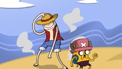 Anime comics monkey d luffy Chopper adventure time with finn 