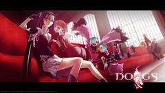 Anime couch anime girls fuyumine naoto Dogs: Bullets and 