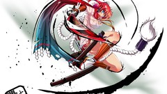 Anime Drawn Manga vector art samurai girls Hyakka Ryouran 