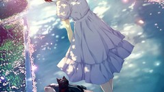 Anime dress Caucasus anime girls innocent grey