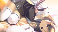 Anime dress skirts koutaro panties thigh highs Nijiiro Zakura