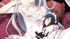 Anime dress suzuhira hiro thigh highs Tsuki ni Yorisou Otome no 