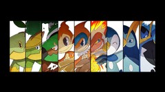 Anime Evolution Pokemon grotle Piplup Empoleon Torterra Turtwig 