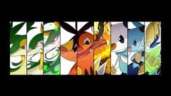Anime Evolution Pokemon snivy Samurott Tepig Oshawott Emboar 