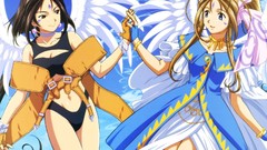 Anime fantasy wings blue