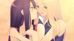 Anime fault long hair purple hair game cg Date Wingfield Reiko 