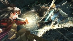 Anime fight Hercules saber anime girls fate stay night tohsaka 