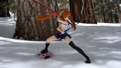 Anime figurines anime girls school uniforms toys (children) PVC 