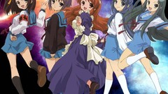 Anime girls asahina mikuru nagato yuki suzumiya haruhi seifuku 