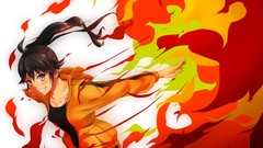 Anime girls bakemonogatari black hair black eyes araragi karen 