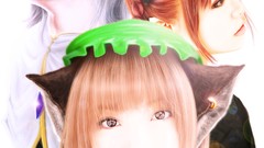 Anime girls bangs touhou nekomimi animal ears kaenbyou rin chen 