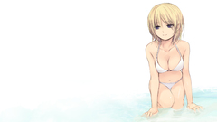 Anime girls blondes panties