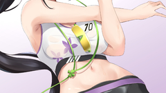 anime girls blue archive Sumire (Blue Archive) Haneramu belly