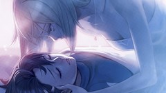 Anime girls blue eyes short hair artwork Midori Foo