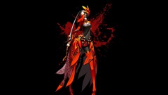 Anime girls brunettes artwork video games blade and soul