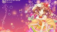 Anime girls brunettes yellow eyes idolmaster cinderella girls 