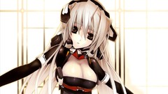 Anime girls cleavage Kyoukai Senjou no Horizon Ariadust Horizon