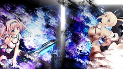 Anime girls fate zero saber lily fate series grudge white light