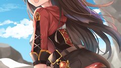 anime girls Genshin Impact Amber (Genshin Impact)