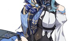 anime girls Genshin Impact Eula(Genshin impact)