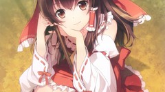 Anime girls hakurei reimu touhou miko an2a video games scans