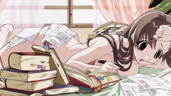 Anime girls happy lesson