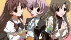 Anime girls happy lesson