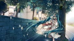 Anime girls hatsune miku vocaloid Tsukioka Tsukiho