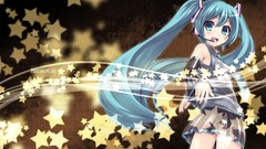 Anime girls hatsune miku vocaloid twintails detached sleeves asu
