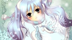 Anime girls hatsune miku vocaloid yuki miku Vocaloid Fanmade