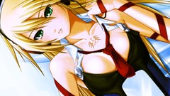 Anime girls headphones blazblue