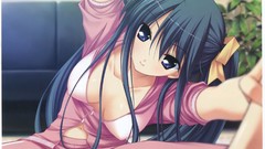 Anime girls hoshiuta nipples Midori scans open shirt
