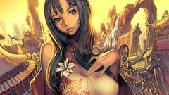 Anime girls hyung tae kim artwork blade and soul