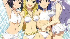 Anime girls idolmaster white