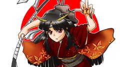 Anime girls Japanese clothes Hinomoto Oniko