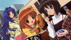 Anime girls kanon misaka shiori tsukimiya ayu